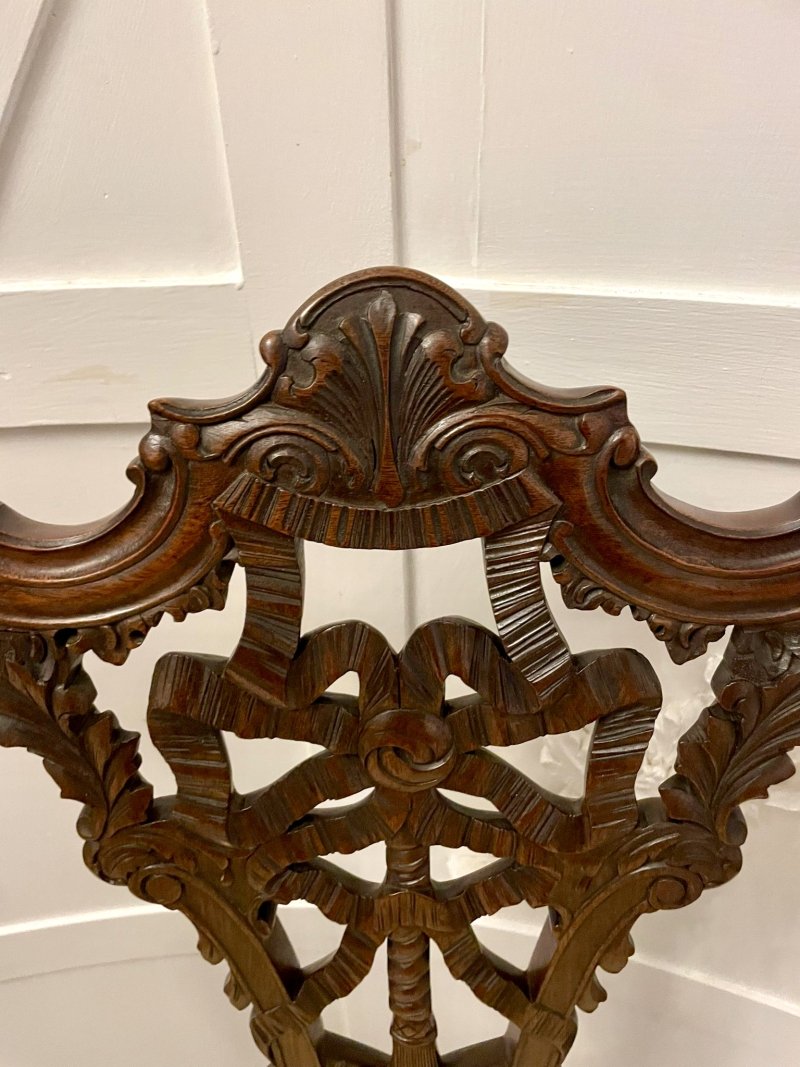 Outstanding Quality Antique Victorian Carved Mahogany Desk Chair - Image 8